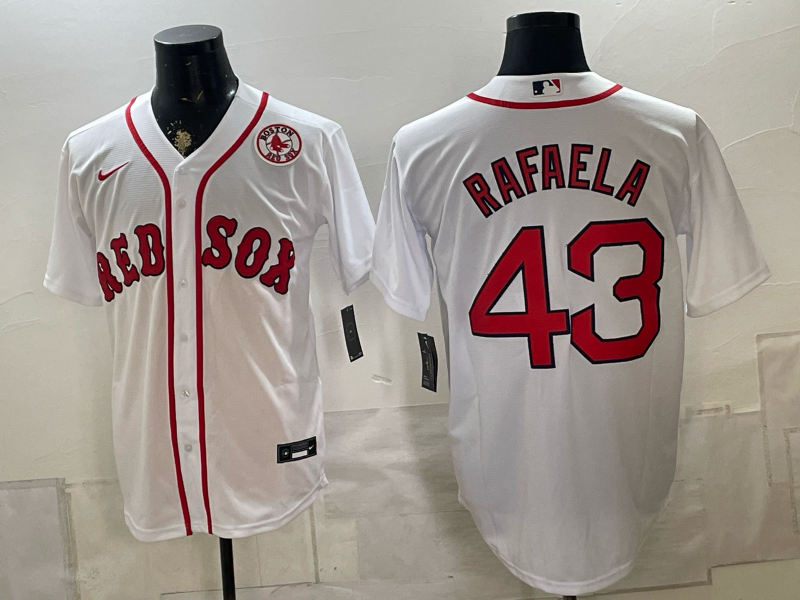 2026 Men Boston Red Sox #43 Rafaela white Nike MLB Jersey 081101